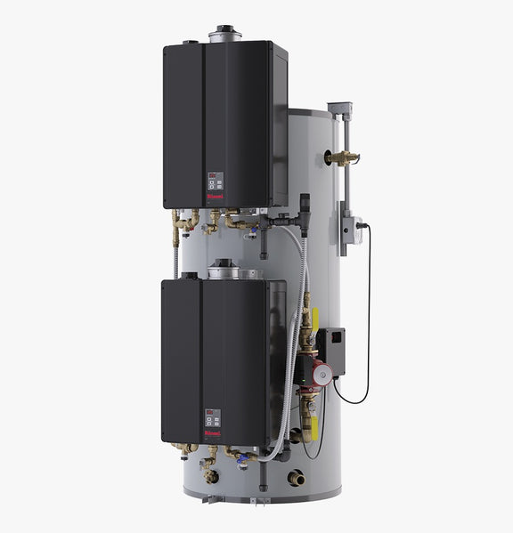 Calentador Rinnai híbrido 450 litros Masster Duo de condensación 399k ...
